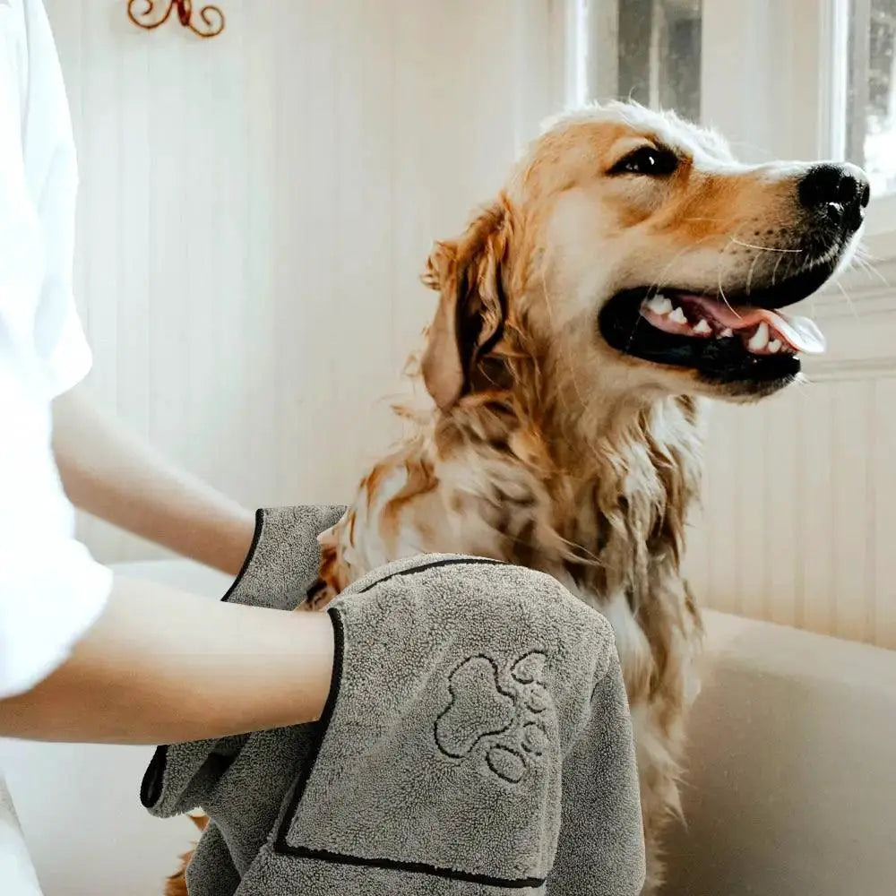 Super Absorbent Pet Towel Robe For Quick Dry 50x100cm