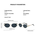 Trendy UV400 Punk Round Sunglasses for Men and Women