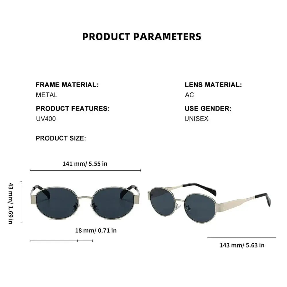 UV400 Punk Round Sunglasses Unisex For Men And Women