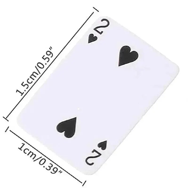 Mini Dollhouse Poker Playing Cards Set Doll Accessory