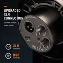 USB XLR Mic for Home Studio Clear Sound