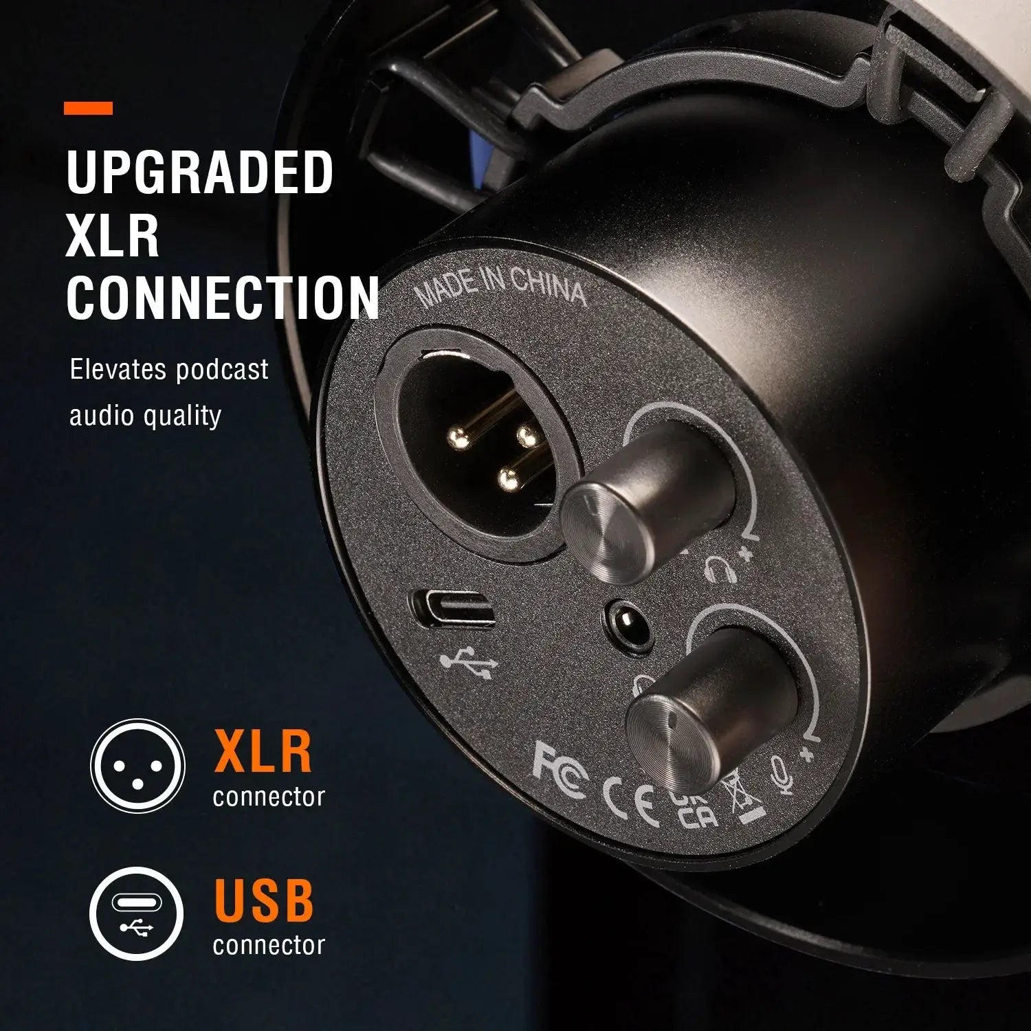 K688 Dynamic USB XLR Microphone For Home Studio Recording