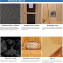 Cedar Glass Sauna Room