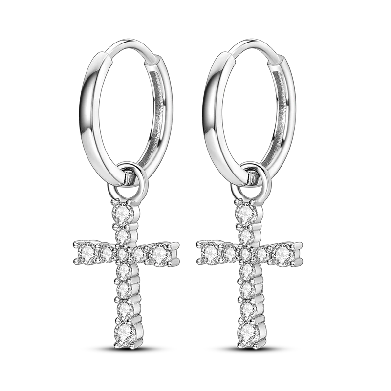 Silver Plated Cubic Zircon Geometric