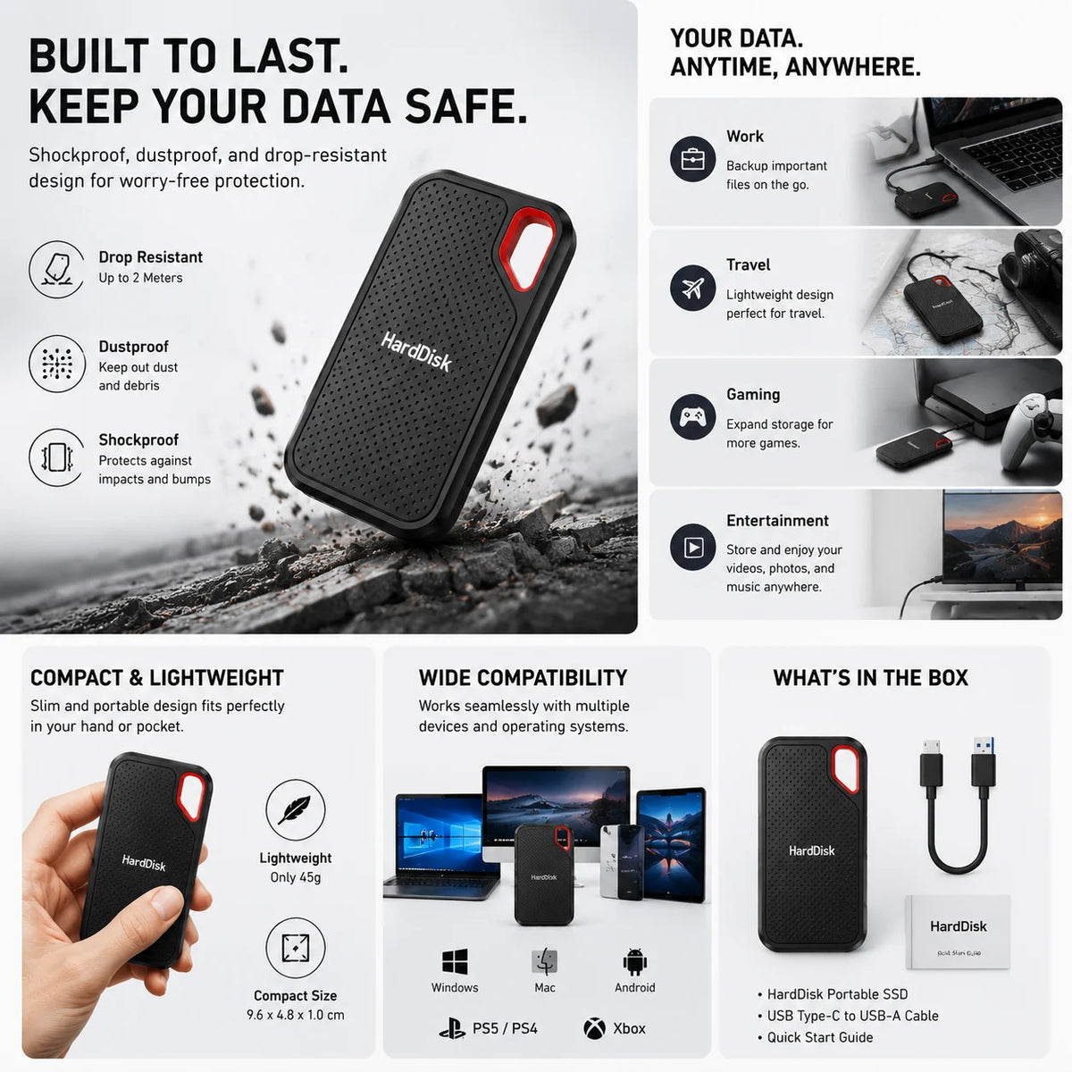 Compact Laptop Portable SSD