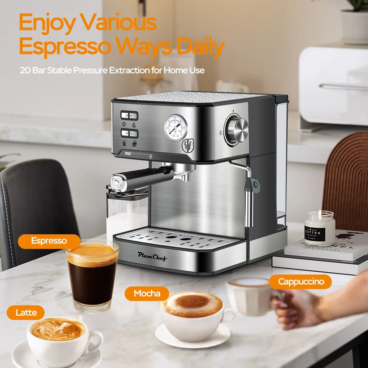 Espresso Machine Professional Compact Household Coffee — product view 5