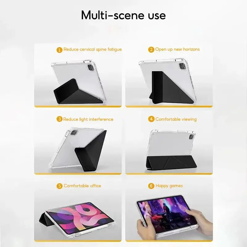 TBTIC Transparent Case For iPad Mini 6 Air 5 Pro 11 10.9