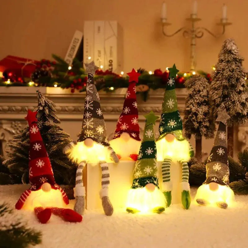 Enchanting LED Gnome Doll Holiday Decor Gift for Home