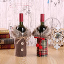 Wine Bottle Covers for Christmas Decor