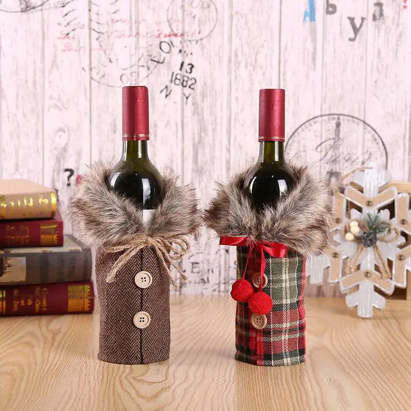 Reusable Christmas Wine Bottle Covers Festive Decor 2023