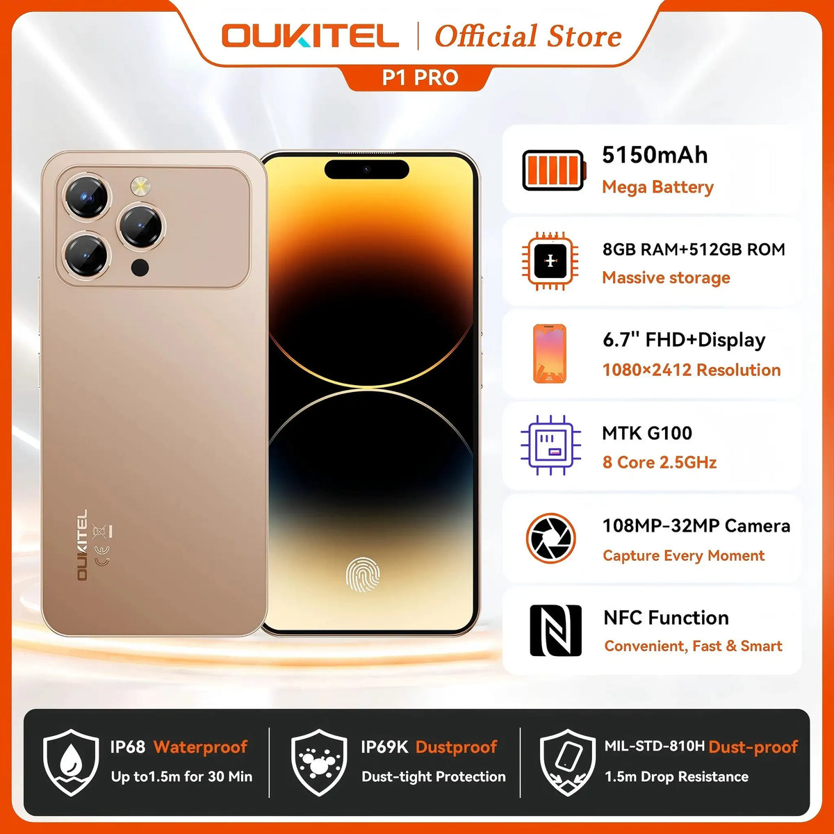 Oukitel Pro AMOLED Phone — product view 8