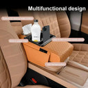 Car Armrest Pad - Raised Comfort And Cup Storage.