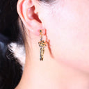 Seulement New 14K Gold Plated Embrace Pendant Couple Necklace