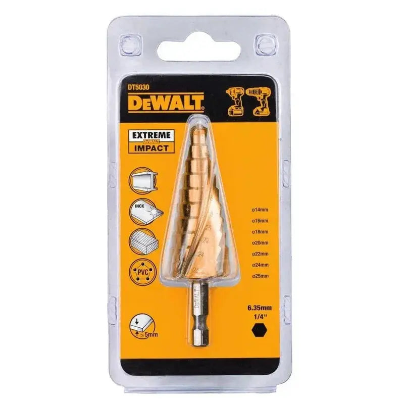High Speed Impact Step Bits Hex Handle Set 6mm to 34mm