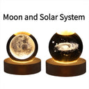 Galaxy Lamp: Enchanting 3D Moon USB Night Light Gift