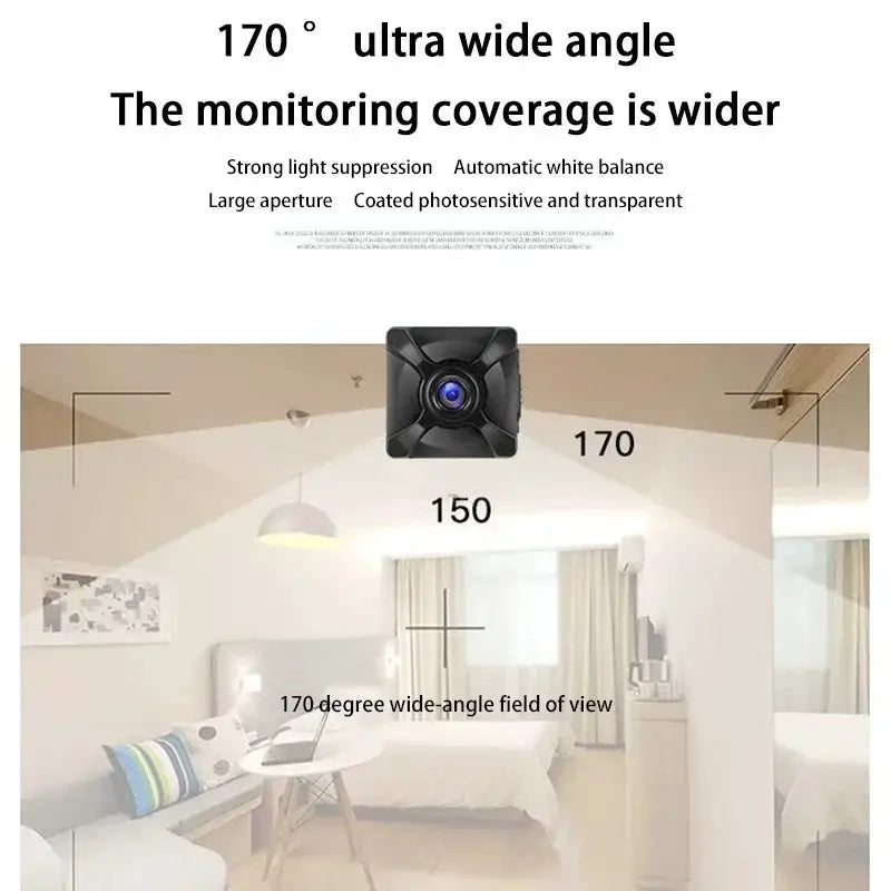 Lenovo Camera Mini Wireless Wifi Home Connected Mobile Remote Hd Motion Detection Long Battery Life Monitor Camcorders Home