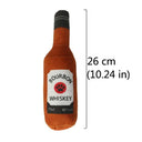 Dog Champagne Wine Bottle Plush Toy Squeaky Pet Whisky