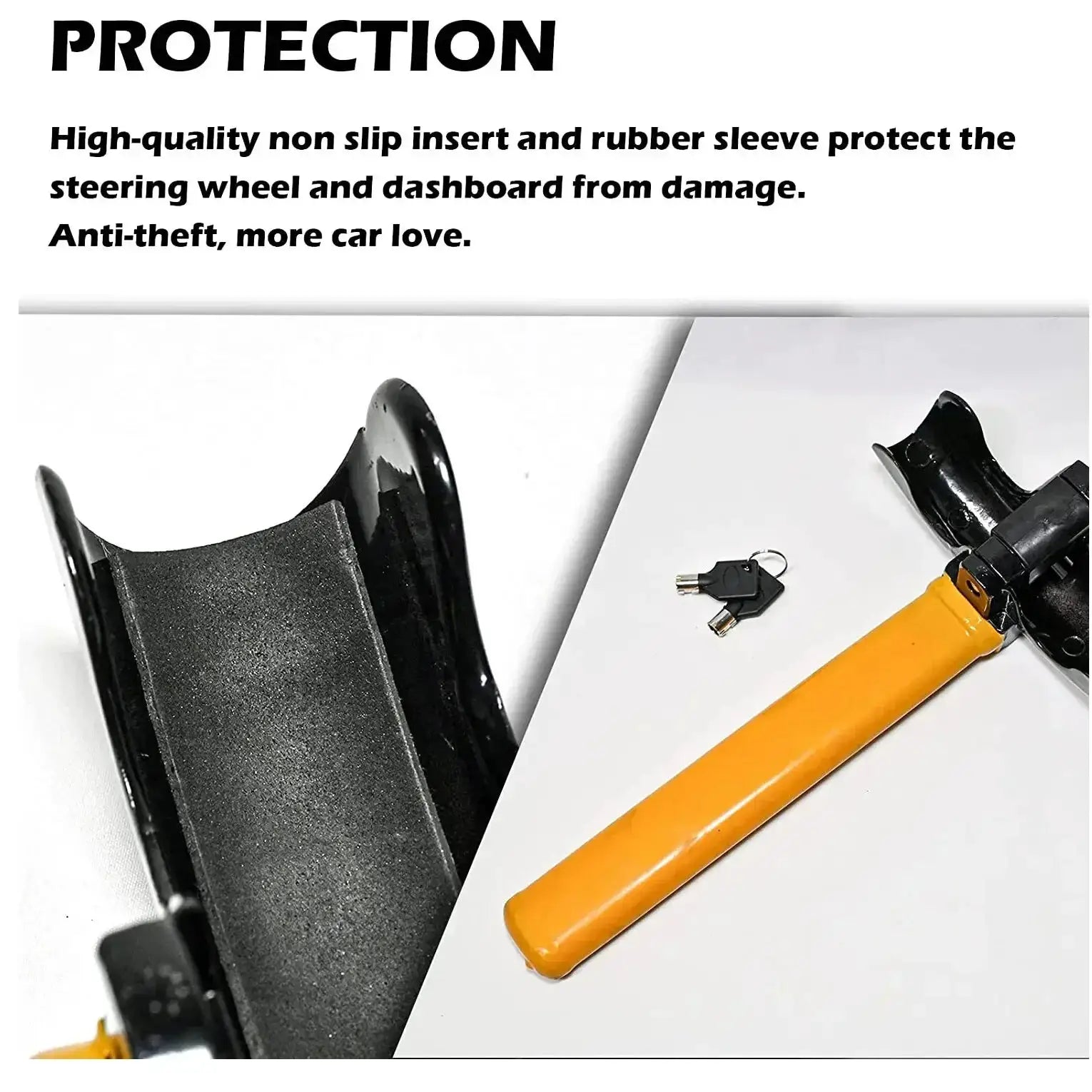 Universal Car Steering Wheel Lock Maximum Security - OurLum.com