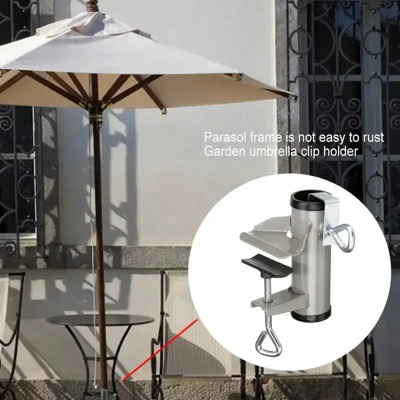 Portable Umbrella Bracket Parasol Holder Anti Rust Clip