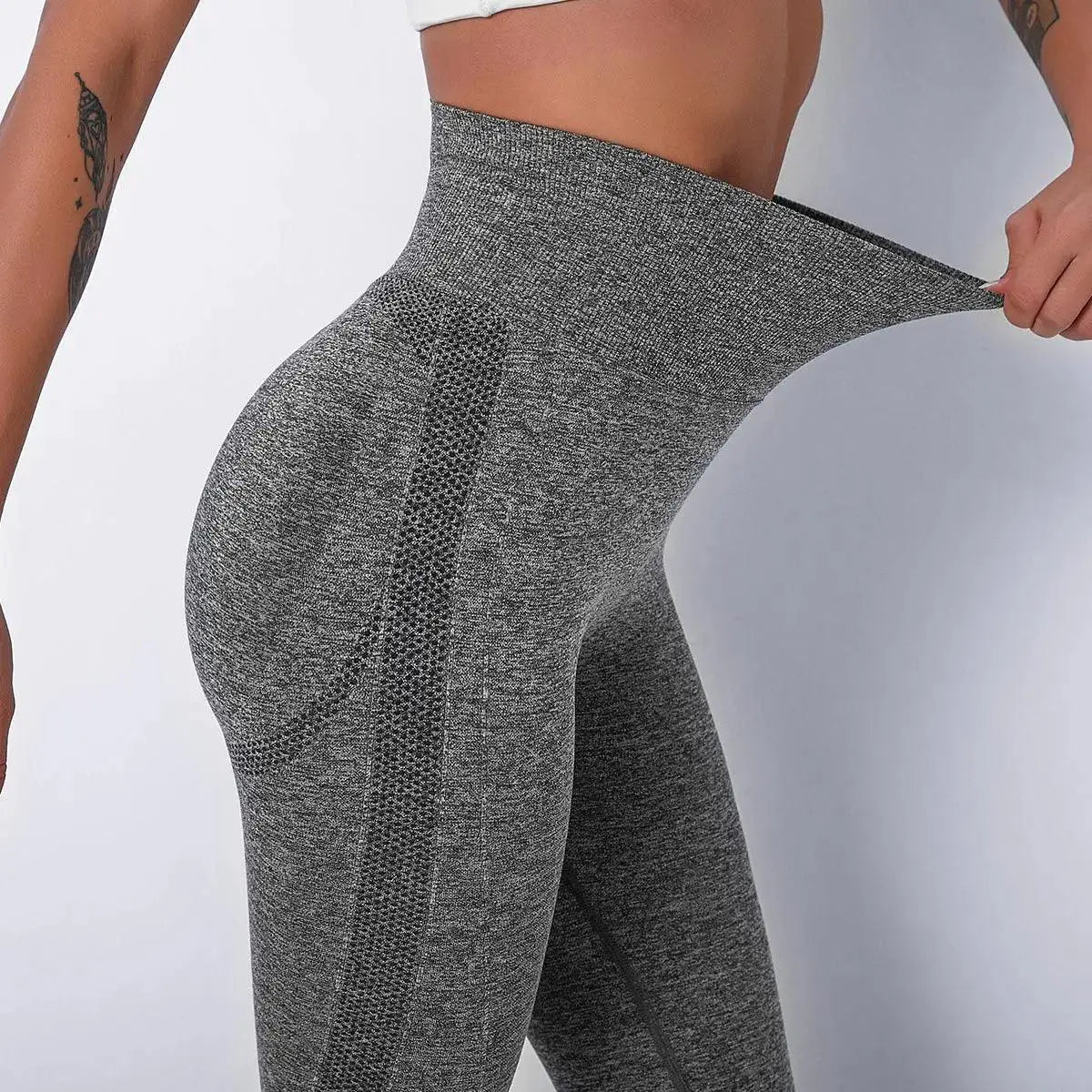 Sleek High-Waisted Yoga Leggings Seamless Fitness Wear
