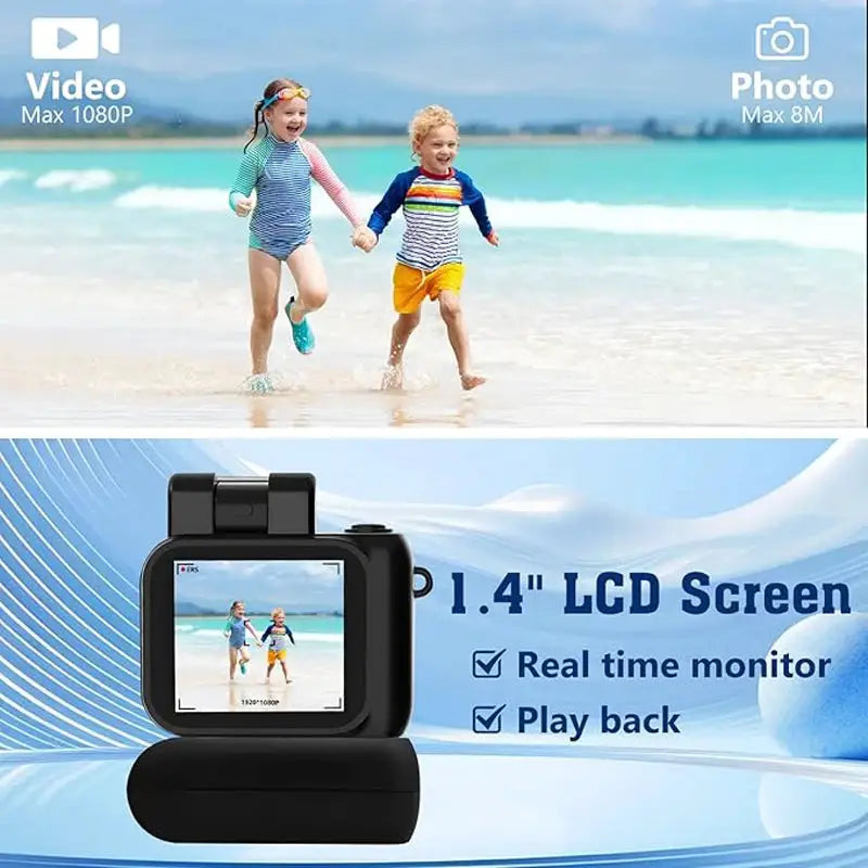 1080P Y4000 HD Mini Keychain Camera With Screen Portable Retro kids Cam Ultra Compact Pocket DV Video Recorder With Flash Lamp