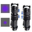 365Nm UV Flashlight - Zoomable Pet Stain Detector