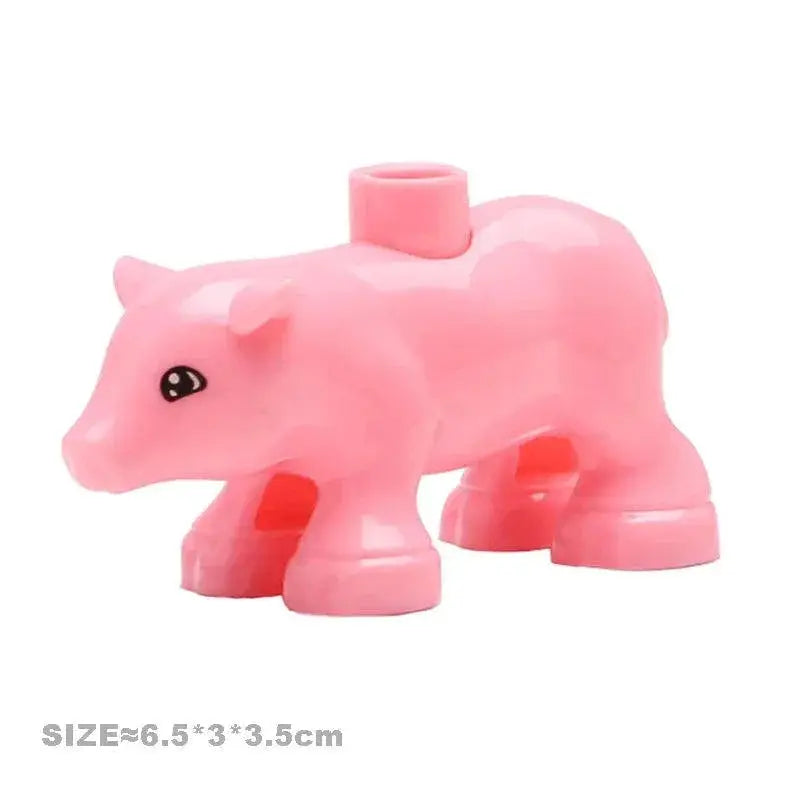 Big Farm Animal Building Blocks Set For Duplos Creative Play