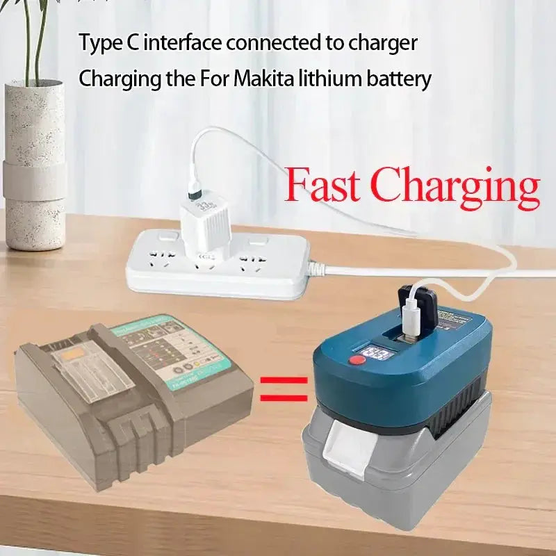 65W Multi Brand Fast Charger With USB Power Bank Function