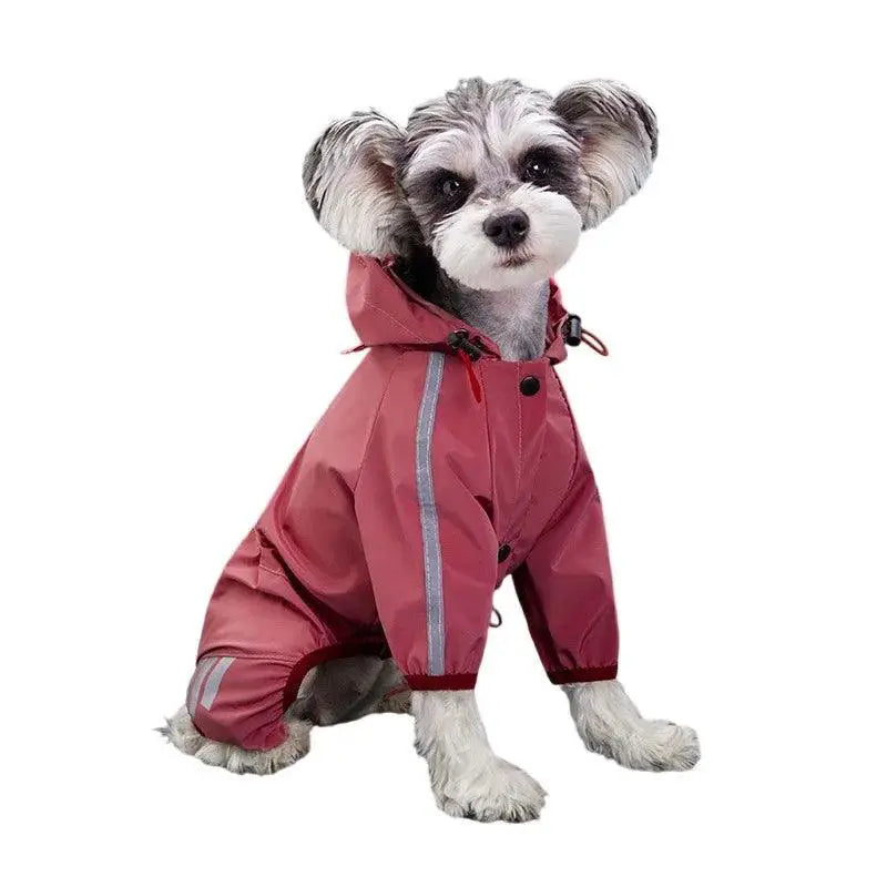 Reflective Waterproof Dog Raincoat Small to Medium Breeds