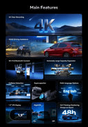 4K Dash Cam with ADAS for Safer Driving