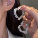 Luxury Wheat Earrings Shiny Zircon Party Charm Jewelry