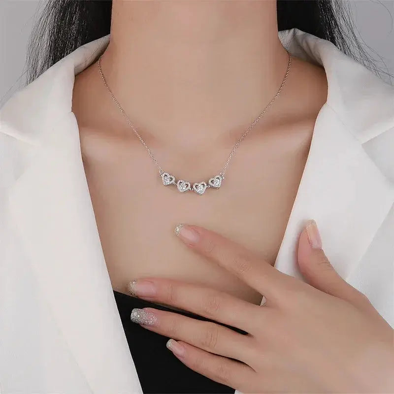 Sterling Silver S925 Four Leaf Clover Necklace For Women - OurLum.com