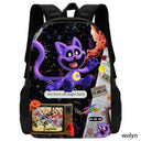 3 Pcs Set Smiling Anime Critters School Bags for Kids