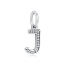 Sterling Silver Charm A-z Letters