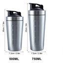 Stainless Steel Protein Shaker Cup Portable Fitness Mug