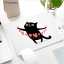 Black Cat Gaming Mousepad Stylish Desk Mat for Work Play