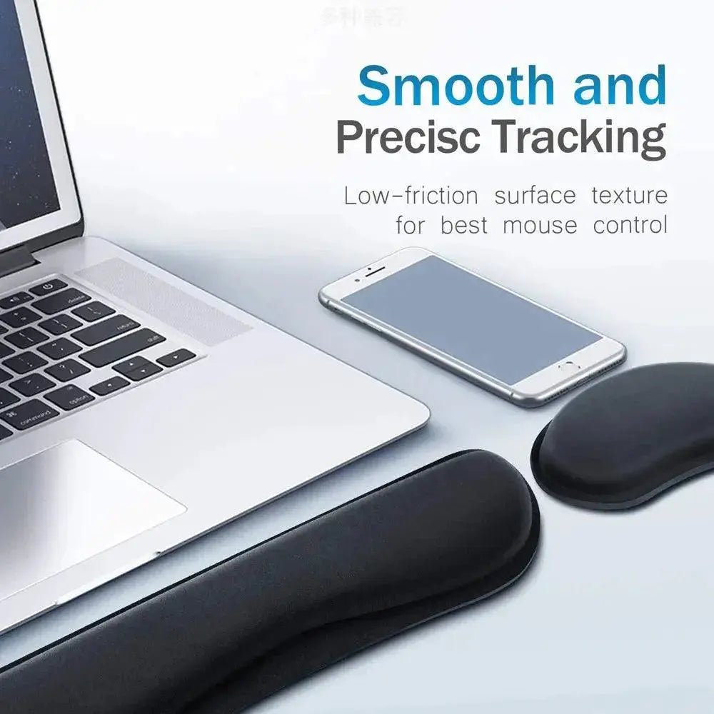 Ergonomic Memory Foam Wrist Rest Pad For Office And Gaming