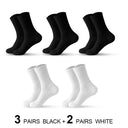Stylish Comfort: 5-Pair Cotton Blend Socks for Daily Use