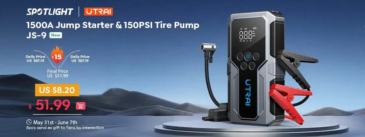 UTRAI JS5 Four In One Car Booster Jump Starter 2000A - OurLum.com