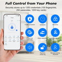 TTLock Smart Fingerprint Door Lock Keyless Entry Electronic Digital Handle Bluetooth APP Passcode RFID Card Gateway Security B04