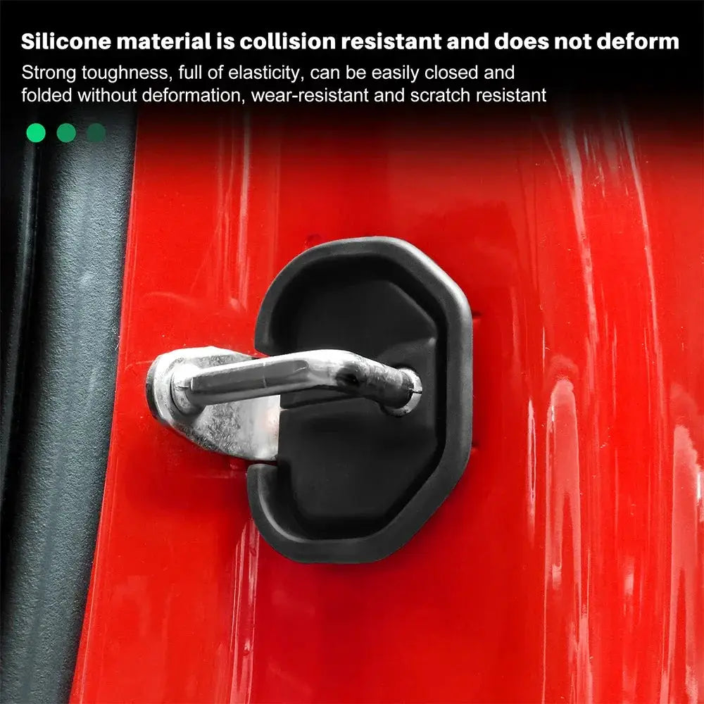 2 Piece Car Damping Silicone Door Lock Buckle Set For Fiat - OurLum.com