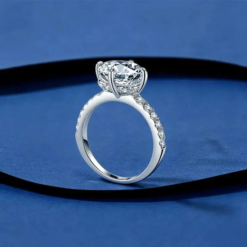 Elegant Cross Moissanite Cocktail Ring — product image 3