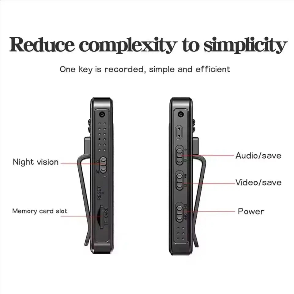 1080P HD Mini Camera Portable Small Digital Video Recorder Surveillance Camcorder Night Vision Video Police BodyCam Infrared