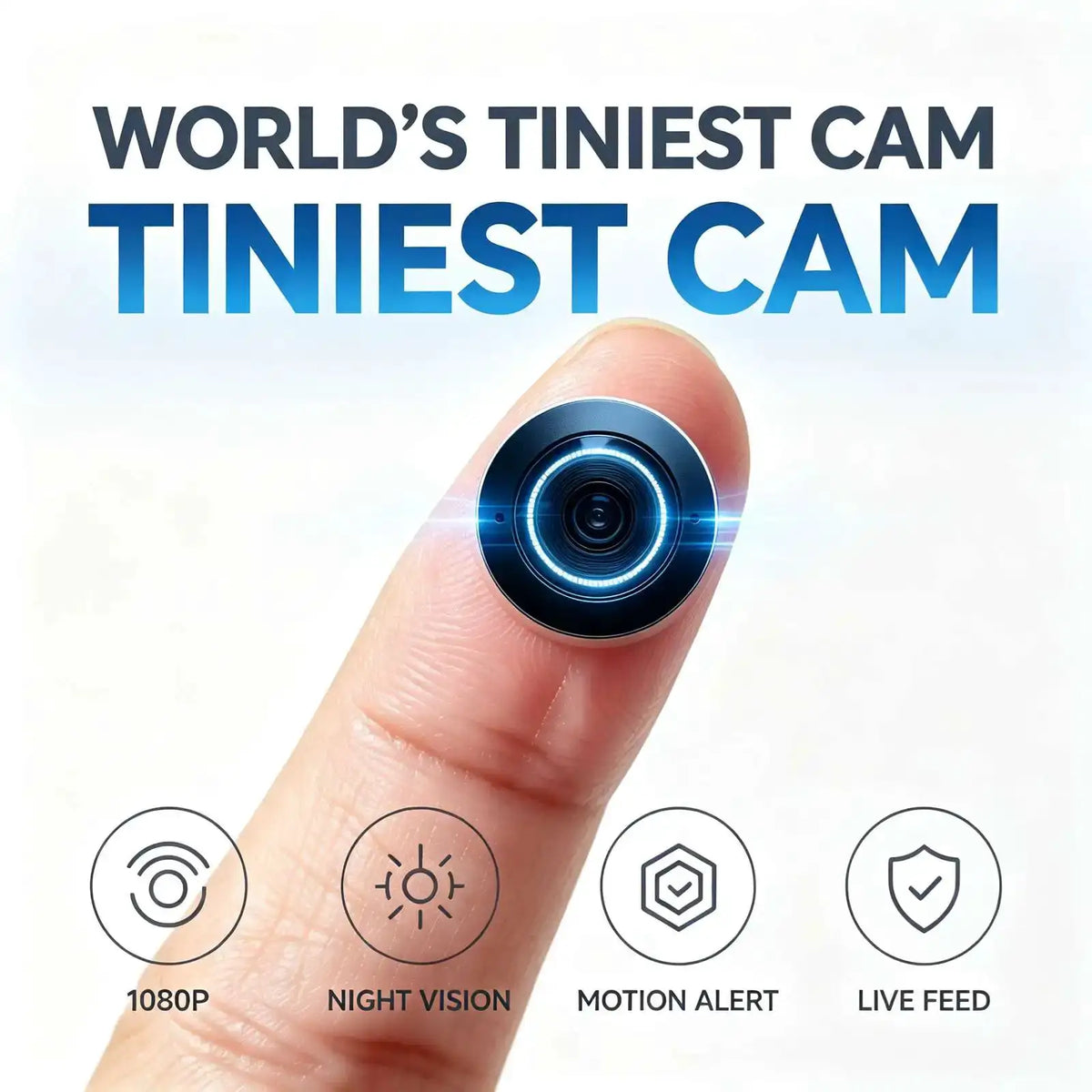 Mini WiFi HD Small Nanny Cam with Infrared Night B1 Camera,4K — product view 1