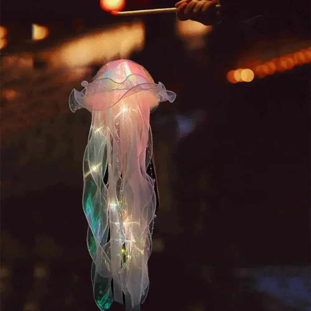 Jellyfish Flower Lamp Portable Bedroom Ambiance Light