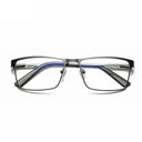Square Metal Blue Light Reading Glasses
