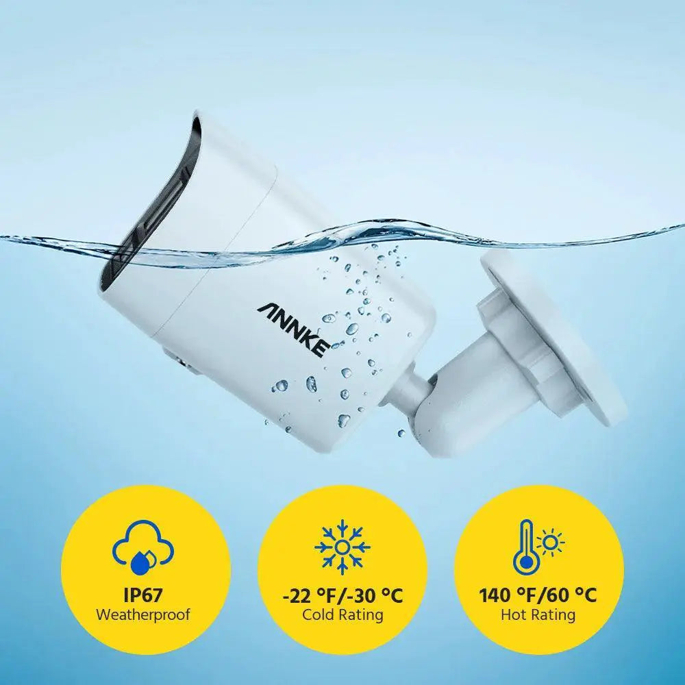 8MP Weatherproof Surveillance Camera With Microphone
