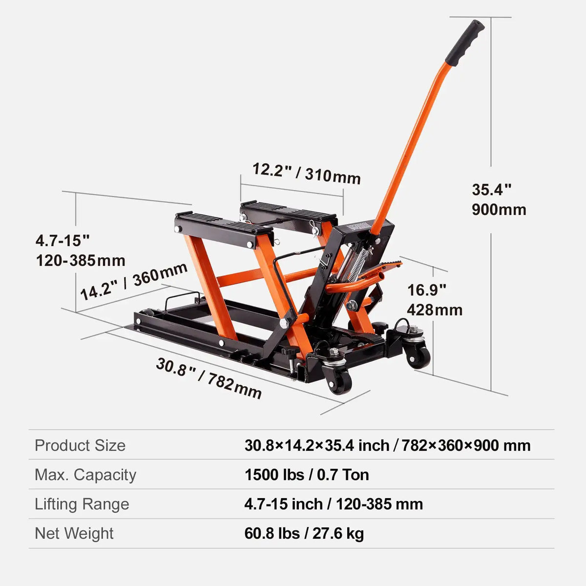 Heavy Duty Steel Bike Lift Jack — product view 7