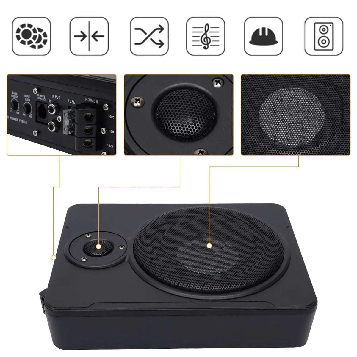 Car Subwoofer for Drivers Immersive Bass — product view 18