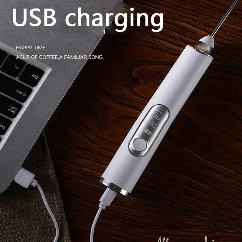 Portable Electric Milk Frother For Rich Velvety Coffee Froth